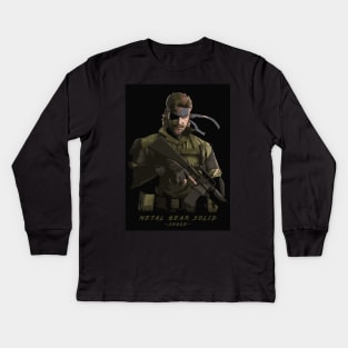 Metal gear solid Snake Kids Long Sleeve T-Shirt